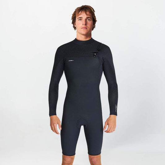 O'Neill HyperFreak 2mm Long Sleeve Springsuit Chest Zip Wetsuit - Black