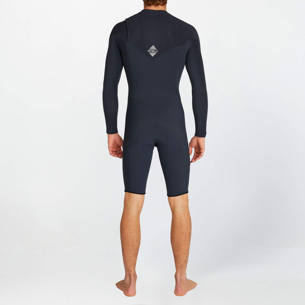 O'Neill HyperFreak 2mm Long Sleeve Springsuit Chest Zip Wetsuit - Black