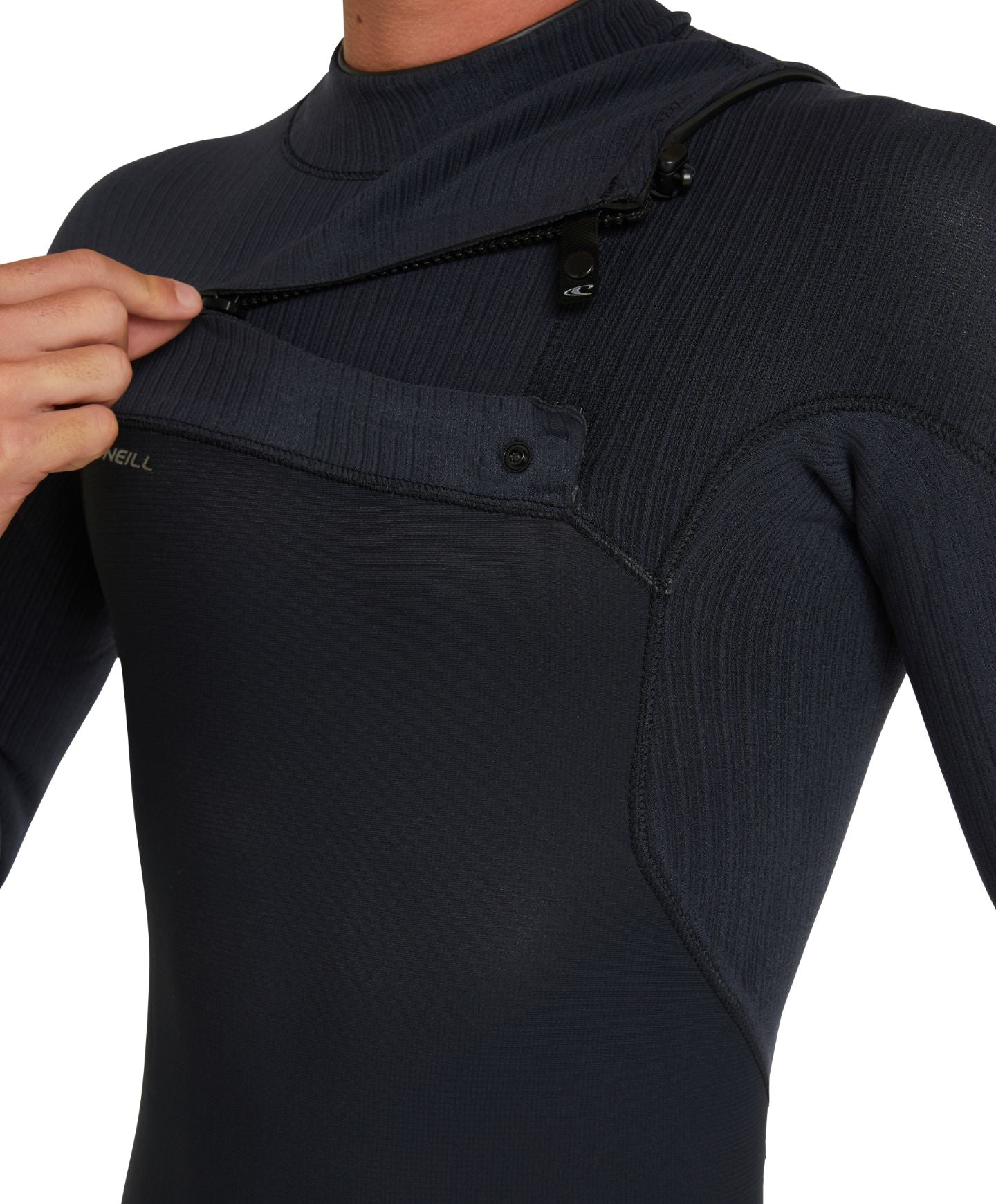 O'Neill HyperFreak 4/3+ Steamer Chest Zip Wetsuit - Black