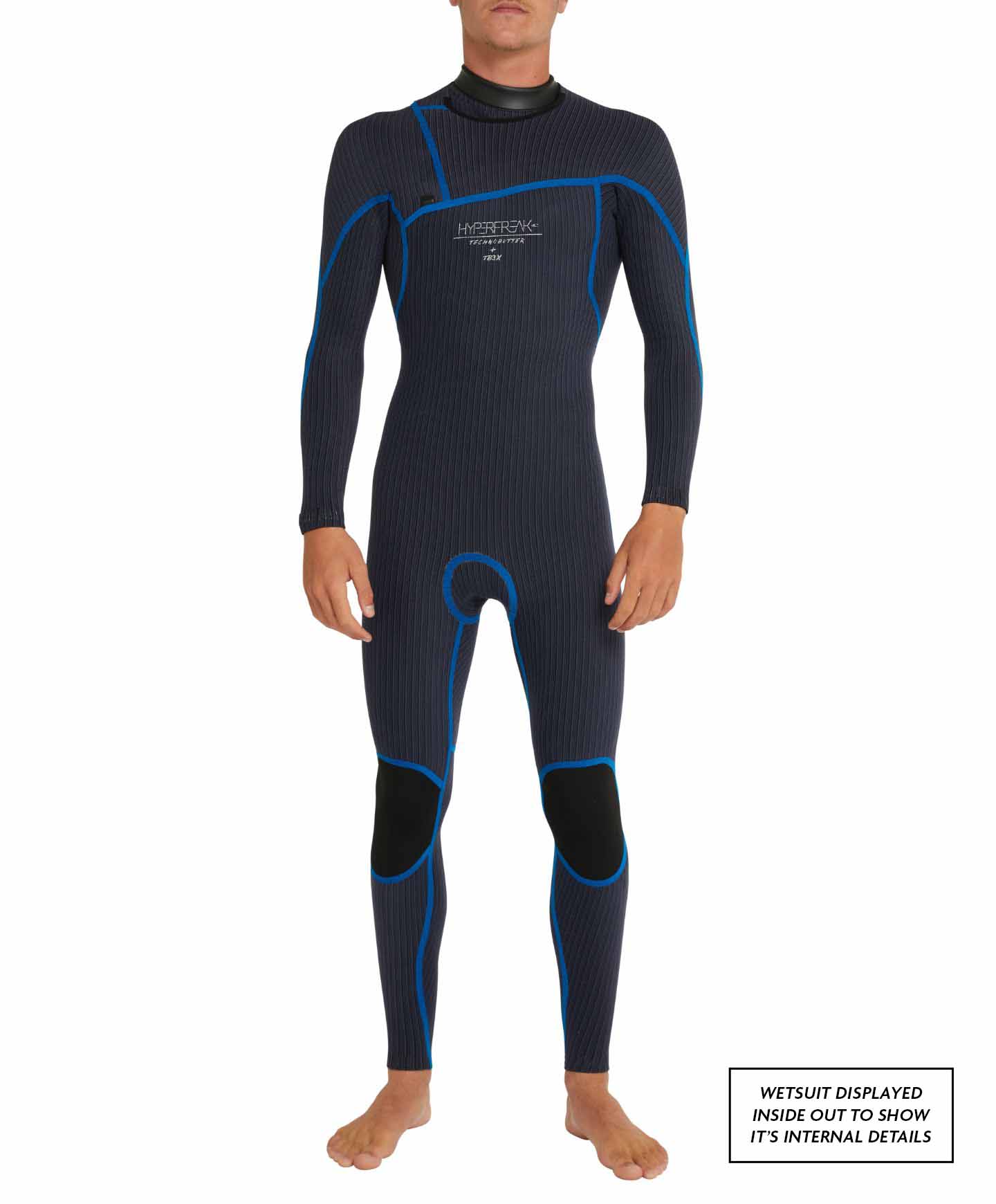 O'Neill HyperFreak 4/3+ Steamer Chest Zip Wetsuit - Black