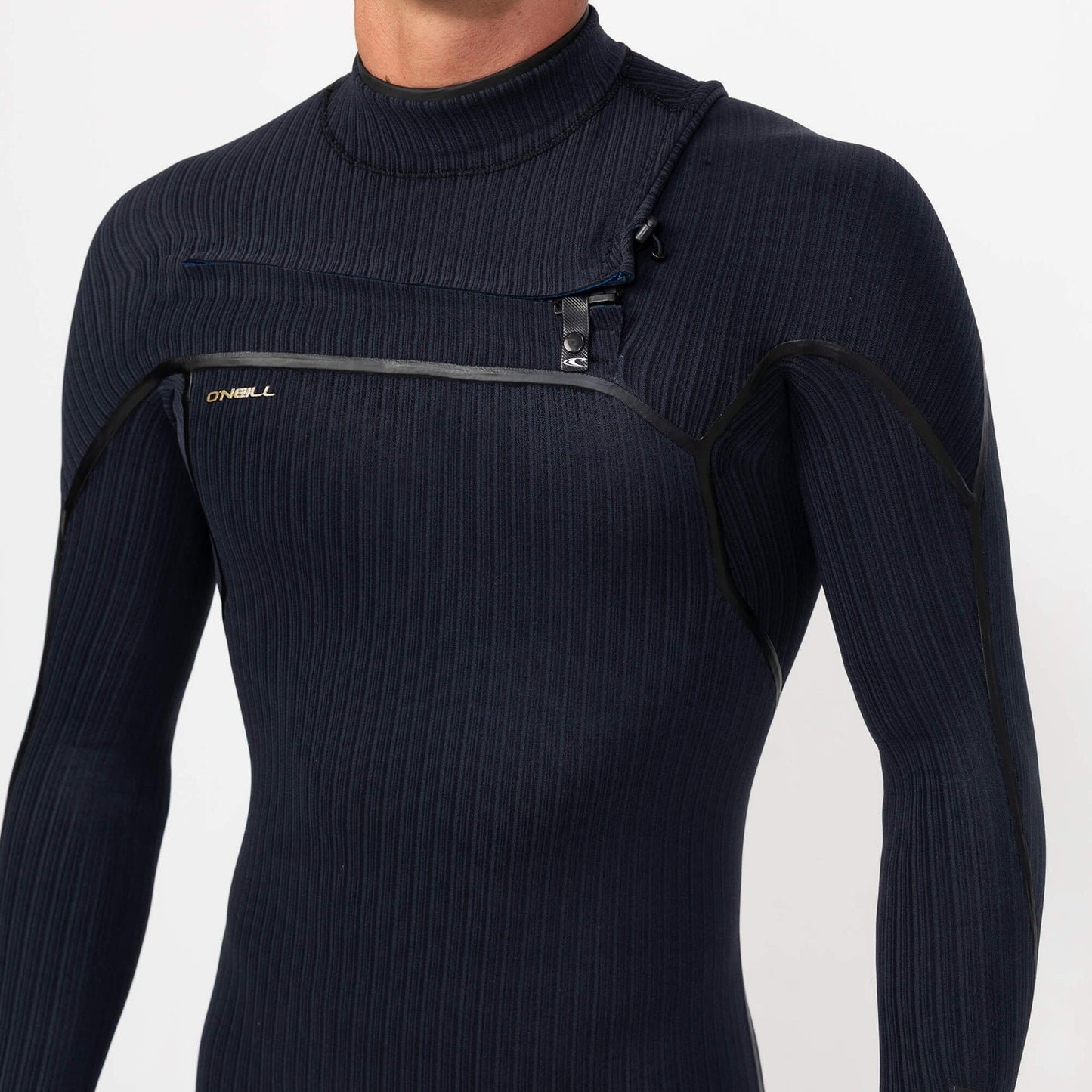 O'Neill Men's HyperX 3/2mm Stitchless Steamer Chest Zip - Black