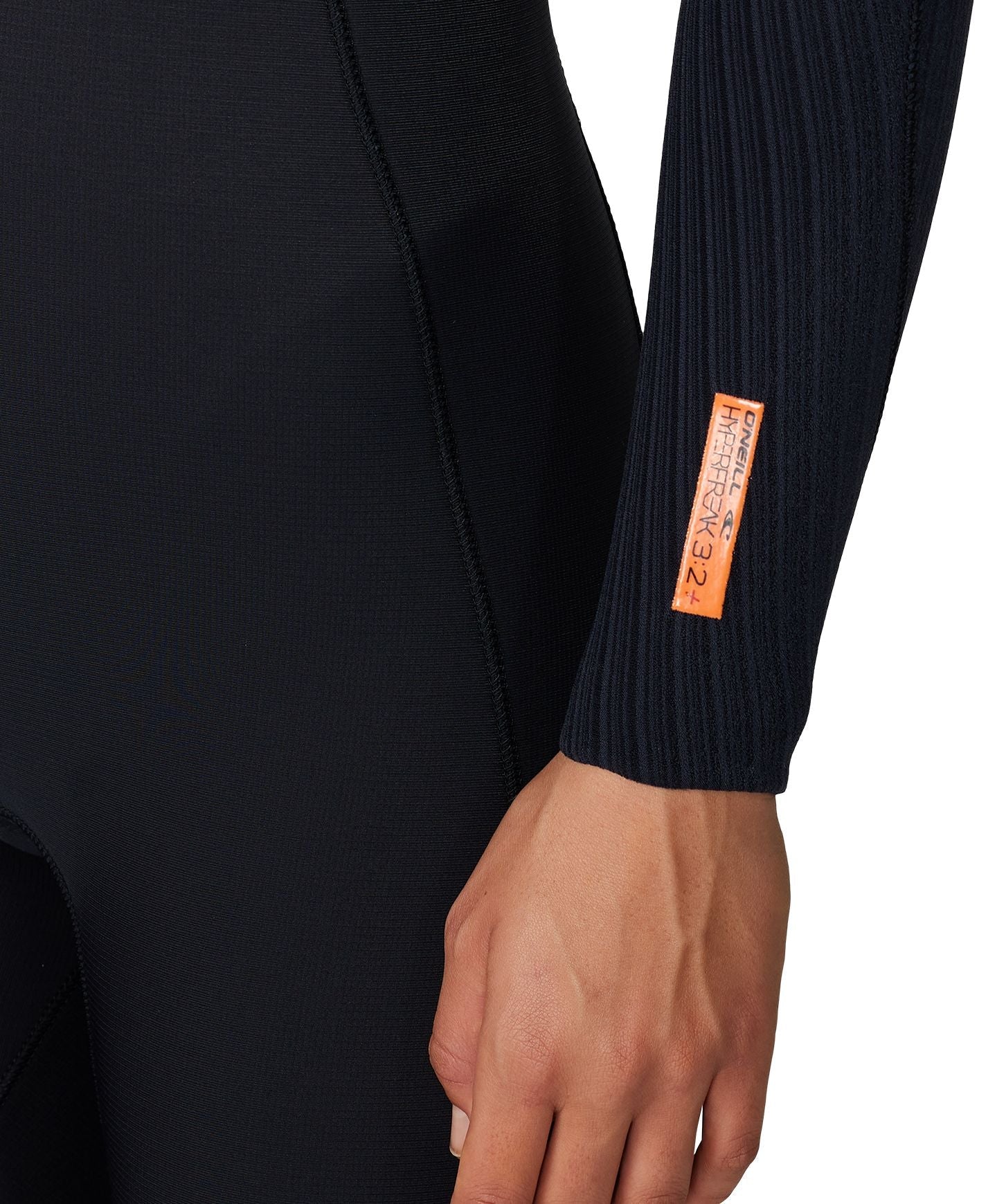 O'Neill Womens HyperFreak 3/2+ Steamer Chest Zip Wetsuit - Black