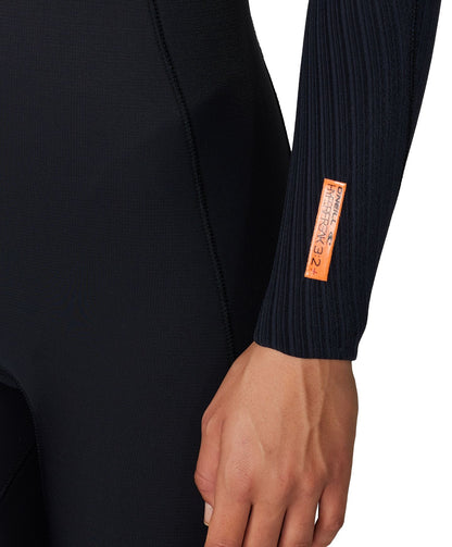 O'Neill Womens HyperFreak 3/2+ Steamer Chest Zip Wetsuit - Black