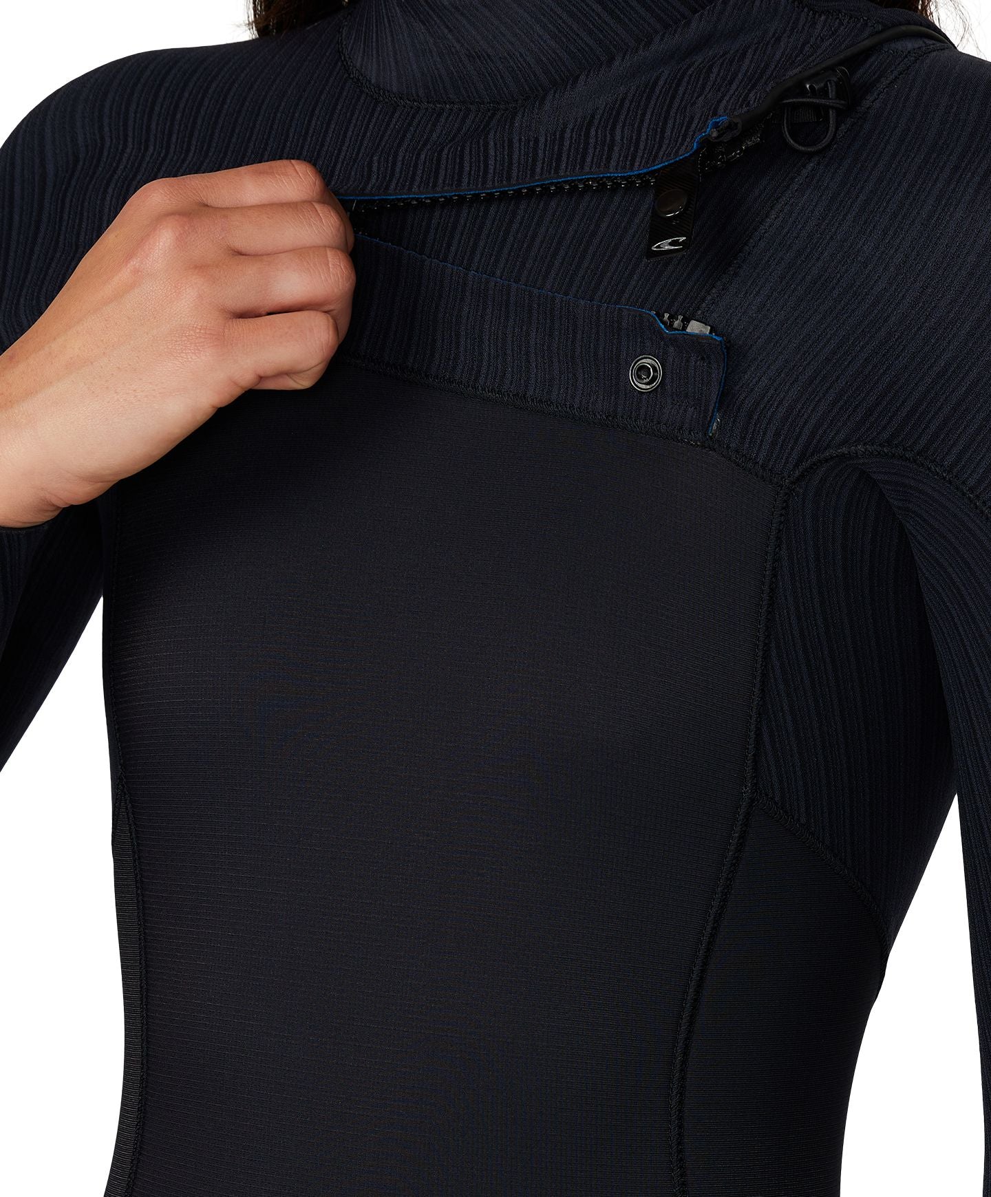 O'Neill Womens HyperFreak 3/2+ Steamer Chest Zip Wetsuit - Black