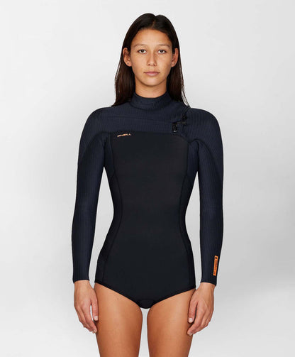 O'Neill Women's HyperFreak Long Sleeve Spring Suit 2mm Wetsuit - Black