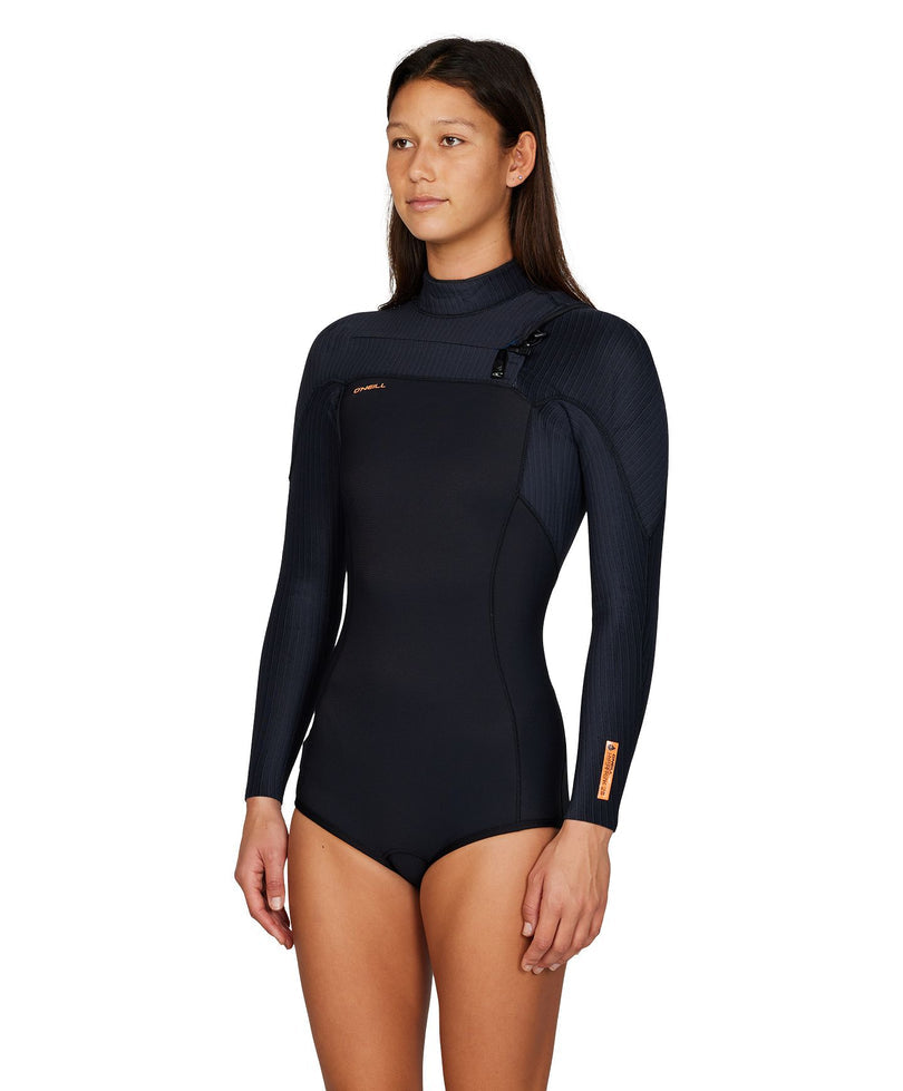 O'Neill Women's HyperFreak Long Sleeve Spring Suit 2mm Wetsuit - Black