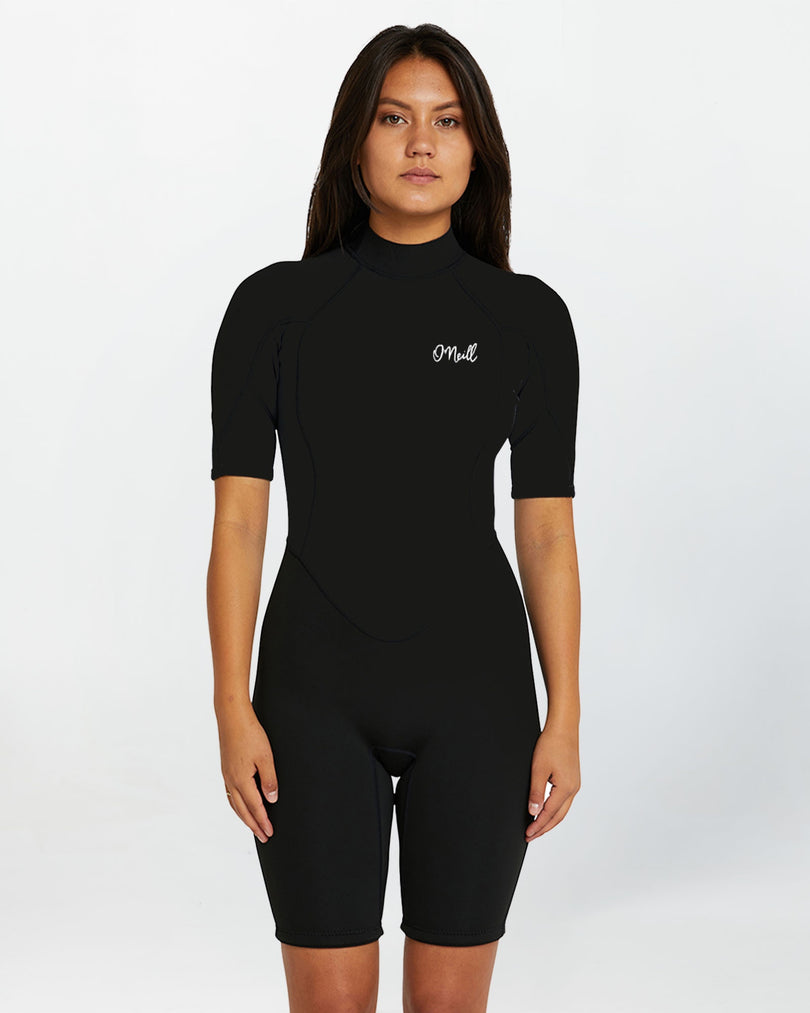 O'Neill Women's Reactor SS 2mm Spring Suit - Black
