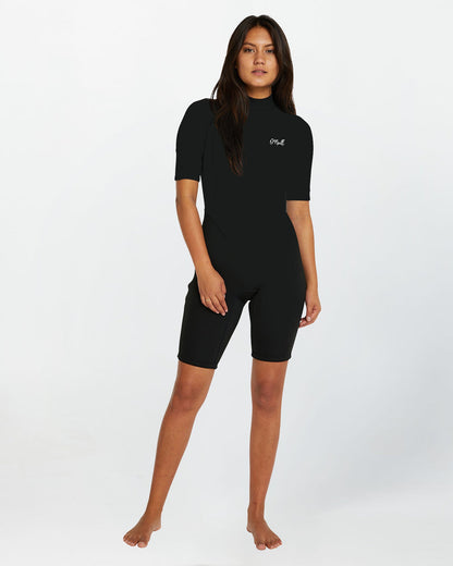 O'Neill Women's Reactor SS 2mm Spring Suit - Black