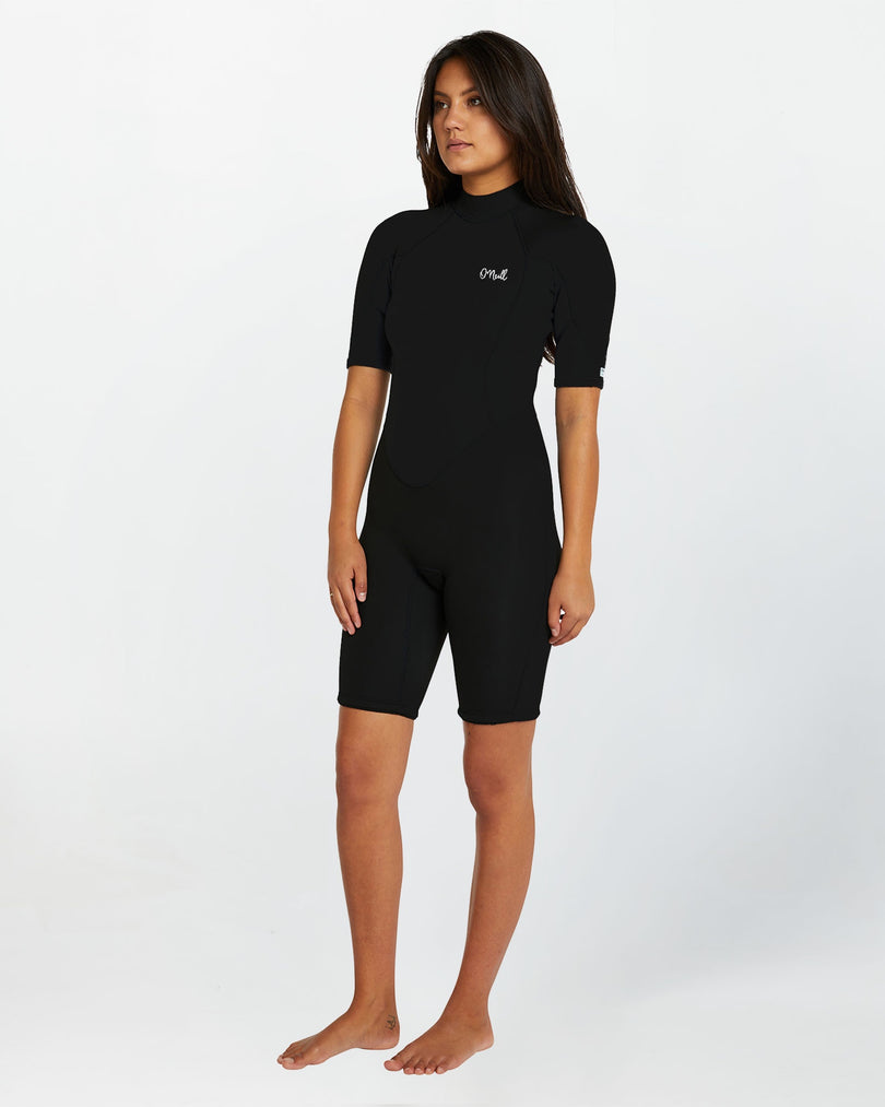 O'Neill Women's Reactor SS 2mm Spring Suit - Black