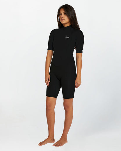 O'Neill Women's Reactor SS 2mm Spring Suit - Black