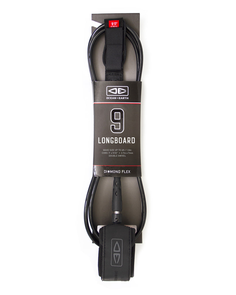 O&E Longboard Regular Moulded Leash 9ft