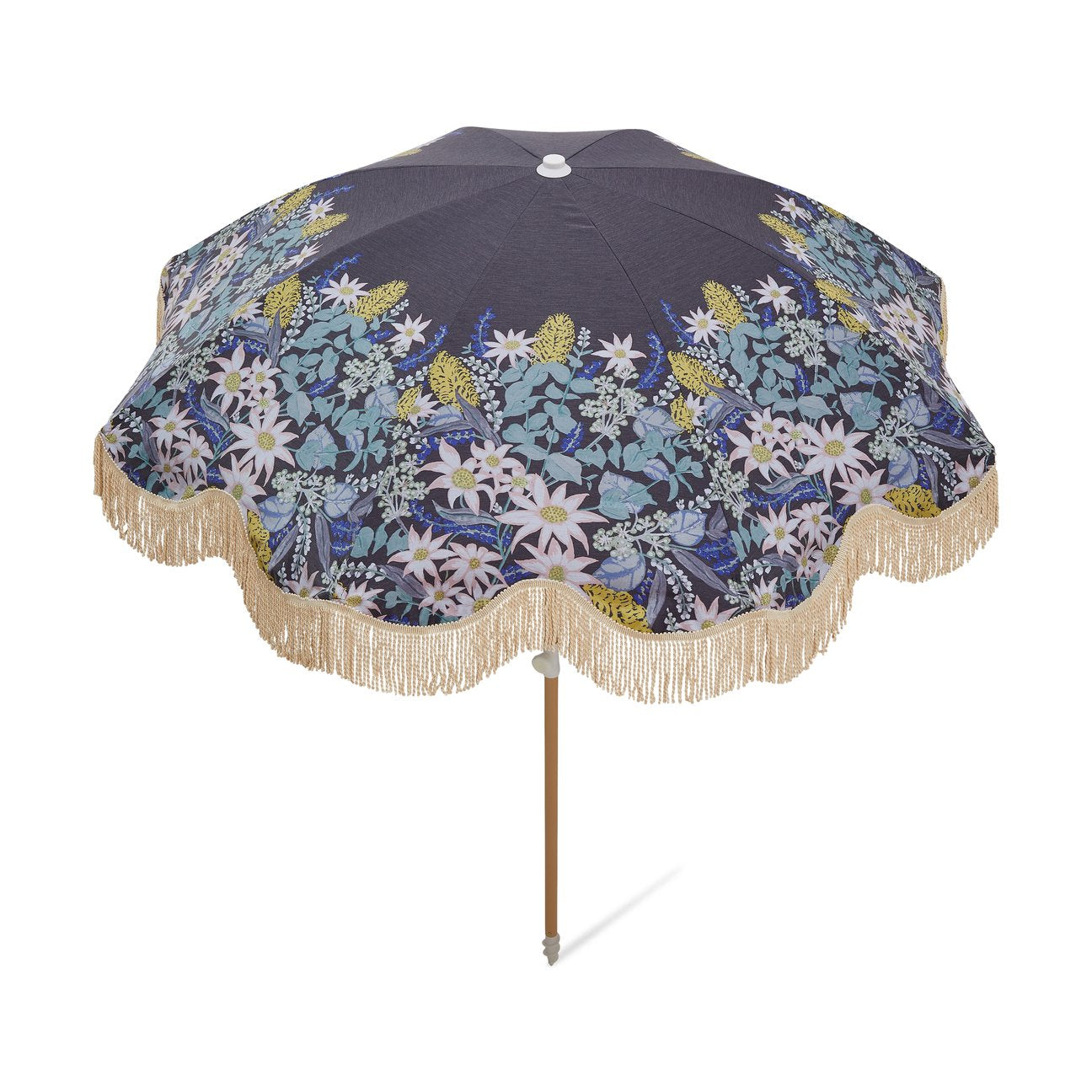 Salty Shadows Beach Umbrella - Flora
