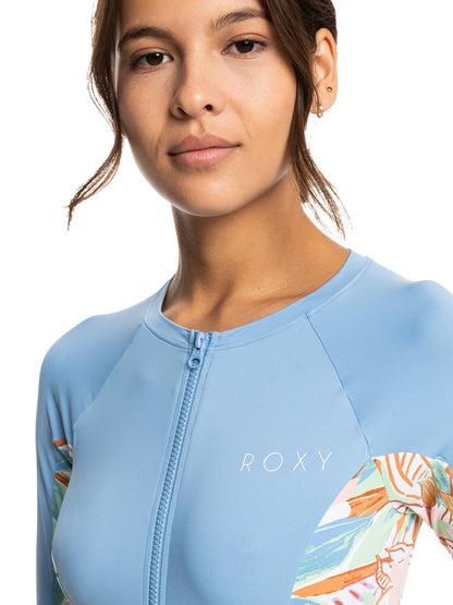 Roxy Womens Zip Through Long Sleeve UPF 50 Rash Vest
